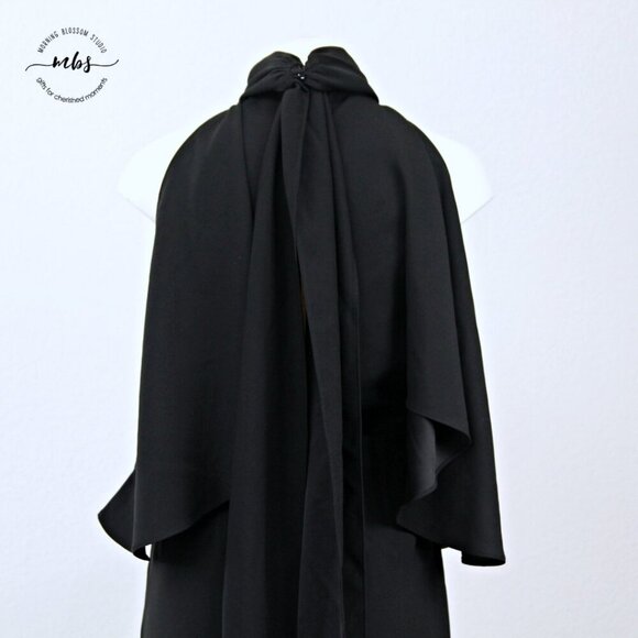 NWT Finders Keepers Real Slow Halter Neck Cold Shoulder Jumpsuit Black Women S - Picture 11 of 15